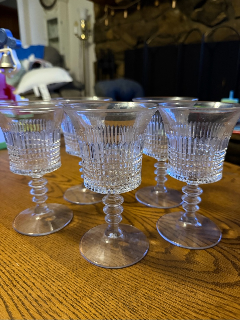 Fenton, Federal Inn, set of 5 wine glasses